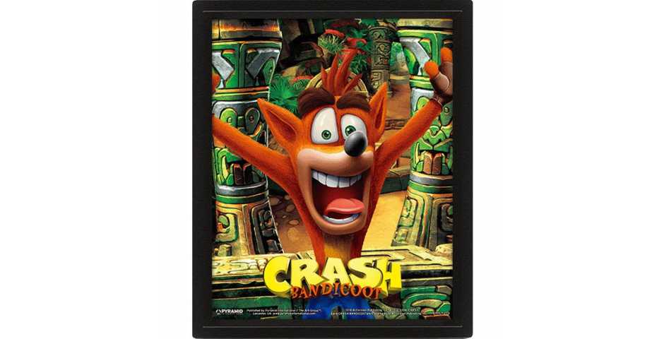 Постер 3D Crash Bandicoot (Mask Power Up)